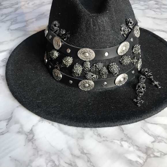 HP Black Wool Gothic Fedora - Picture 7 of 8